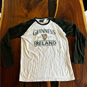 Guinness Ireland Official White and Green Shirt
